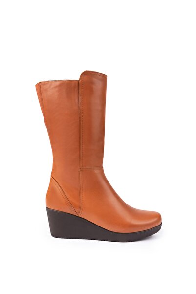 Elile Shoes Hakiki Deri 35 Numaradan 41-42-43-44 Numaraya Kadar Geniş Baldır Kadın Uzun Bot