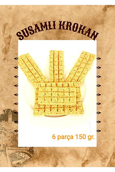 HANZADE GURME Krokan Susamlı 6 Parça 150 Gr. Glikoz Içermez