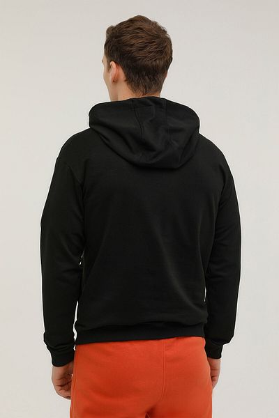 lumberjack M-sn73 Basic Hoodie 2pr Μαύρο ανδρικό φούτερ