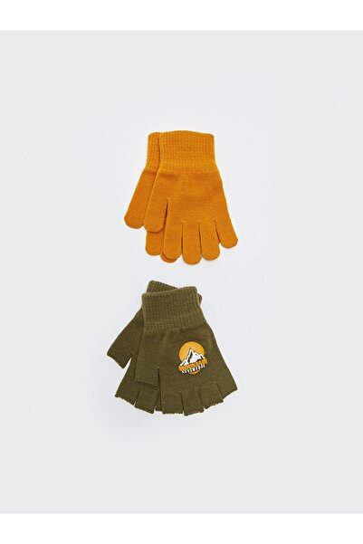 LC Waikiki Baskılı Erkek Çocuk Triko Eldiven 2'li