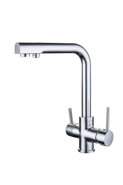 Sc Grup Kca صنبور مطبخ بثلاثة مداخل مع منقي