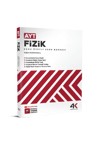 4k Yayınları 4 K Ayt Fizik Konu Özetli Soru Bankası