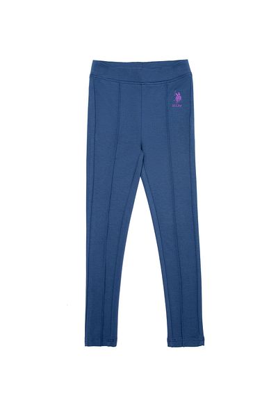 U.S. Polo Assn. Pantaloni tricotati pentru fete albastre