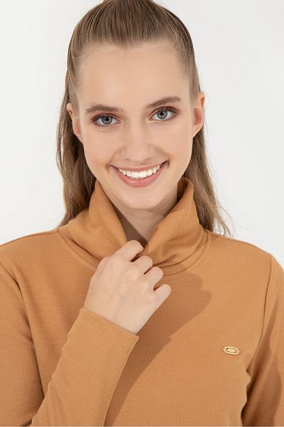U.S. Polo Assn. Кафяв дамски суичър
