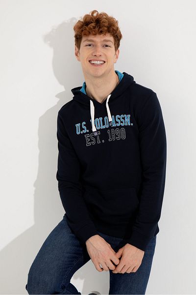 U.S. Polo Assn. Тъмносин мъжки суичър