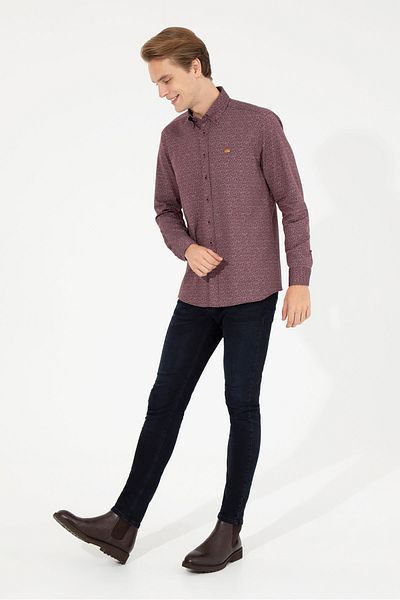 U.S. Polo Assn. Червена мъжка риза