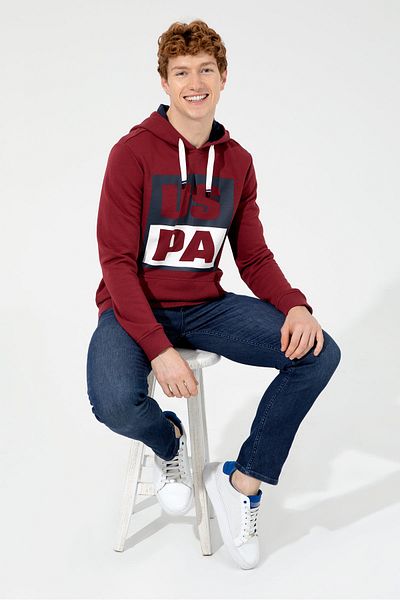 U.S. Polo Assn. Men's Red Sweatshirt
