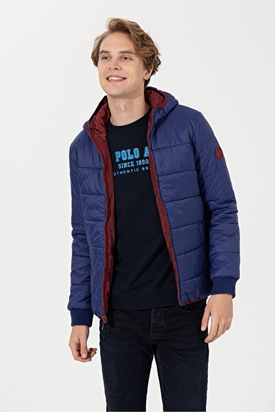 U.S. Polo Assn. Mavi Erkek Mont
