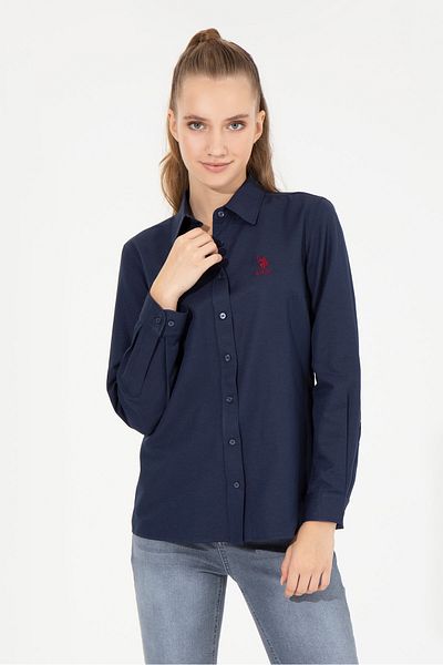 U.S. Polo Assn. Cămașă de damă bleumarin