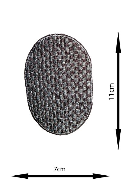 REMSATİC Ütü Ile Yapışan Arma - Patch - Dirsek Yama Modeli Gri Pötikare (7cm ...