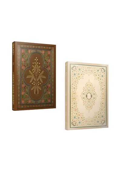 Gıpta 2-Piece Antique Stitched Notebook - 17x24, 112 Sheets Special Hard Cover