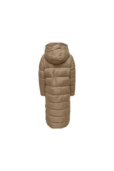 ONLY Onlcammie X- Long Quilted Coat Otw Women's Casual Coat15267338-tıgers-eye Cream