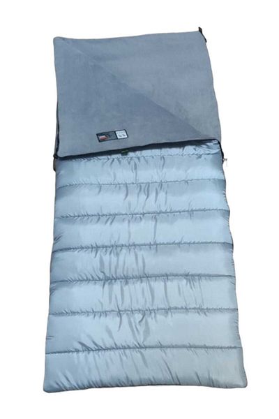 CAMP STORY Mit -23 350 Gr Fiber + 200 Gr βελούδινη κουβέρτα fleece τύπου υπνόσακος γκρι