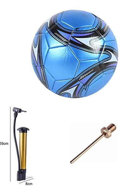 Ultio Spor كرة قدم مخيطة آليًا مقاس 5 + مضخة تضخم فائقة Ftblltppmp