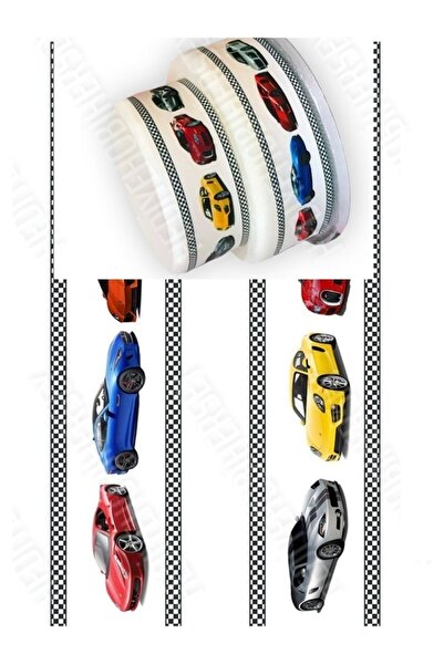hediyehobihersey Arabalar Pasta Yan Dekor Yenilebilir Baskı, Yenilebilir Şeke...