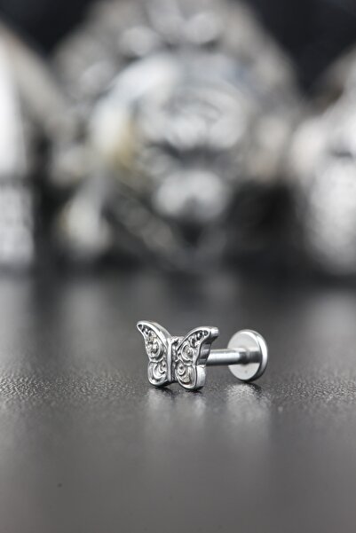 Valhalla 316l Cerrahi Çekil Kıkırdak Tragus Helix Conch Kelebek Piercing