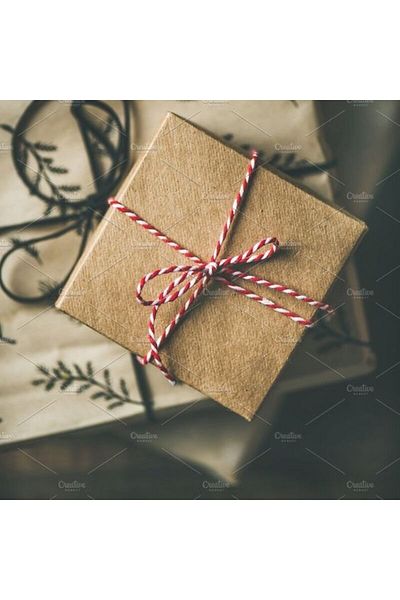 Atölye Merdiven Red White Christmas Wrapping Twine Gift Wrapping Twine 5 Meters