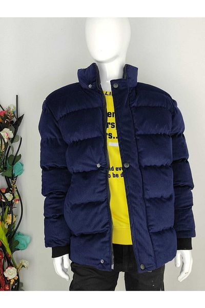 MODA ARPOL 6-15 Years Old Boy's Velvet Coat with Thick Side Pockets