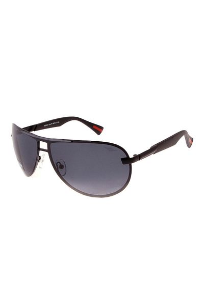 Angel Eyes Men's Sunglasses Drop Design Black Frame Polarized Black Glass