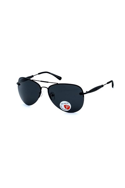 Angel Eyes Men's Sunglasses Drop Design Black Frame Black Glass