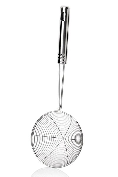 Kitchen Damys مصفاة قلي ستيل لوكس، مصفاة زيت، مغرفة سلك فولاذي