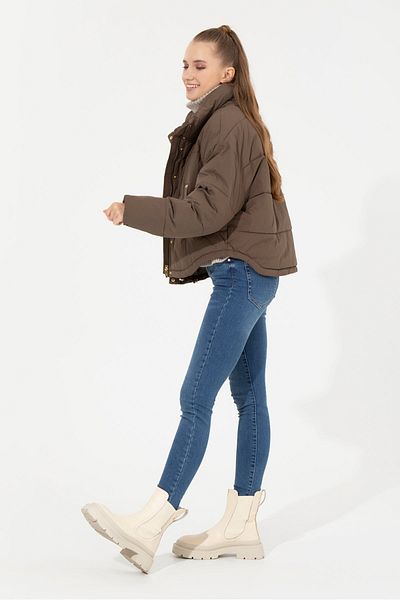 U.S. Polo Assn. Brown Women's Coat Labıda