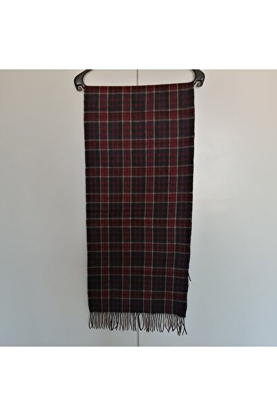 Butik Tülin Uniseks Saf Yeni Kaşmir Lacivert Bordo Bej Çok Renkli Ekose Püskü...