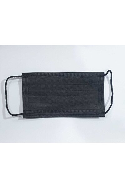 Meymed Maske Cerrahi Siyah Ince Lastik 50 Li Paket