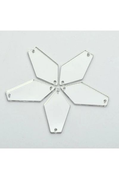 YENİ HEDİYELİK DÜNYAM 4cm Adhesive 15 Pieces Sewn Parts with Holes