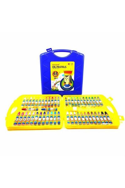 Monami Oıl Bagged Pastel Paint 48 Color Blue Color