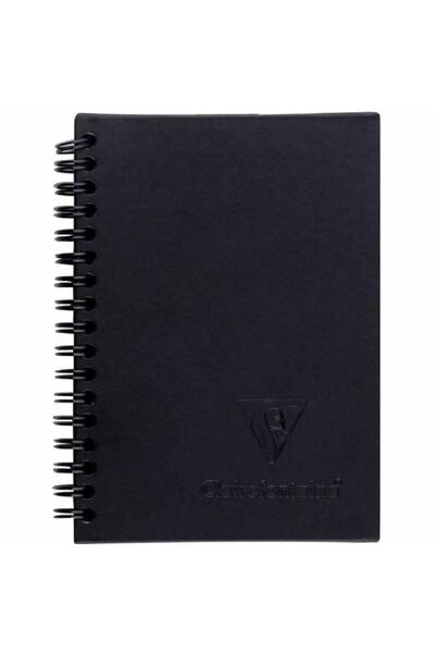 Clairefontaine Carbon 120 г Чорний спіральний альбом для малювання 60 сторіно...