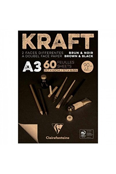 Clairefontaine Kraft Brown/black 90gr (коричневий/чорний) Багатофункціональни...