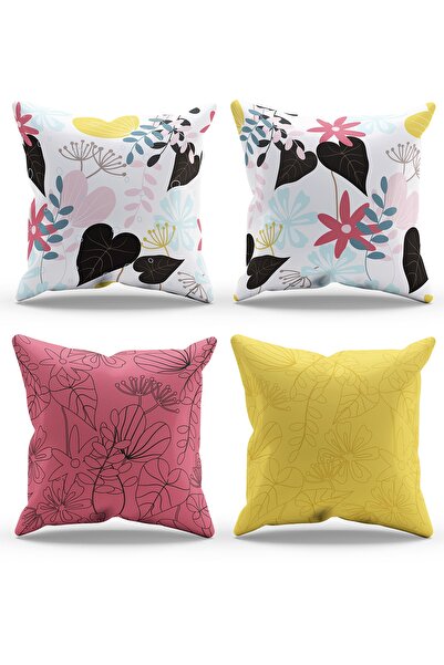 Moud's Двосторонній принт Color Seosan з візерунком, набір з 4 штук, чохол дл...