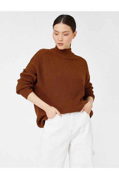 Koton High Collar Oversize Sweater