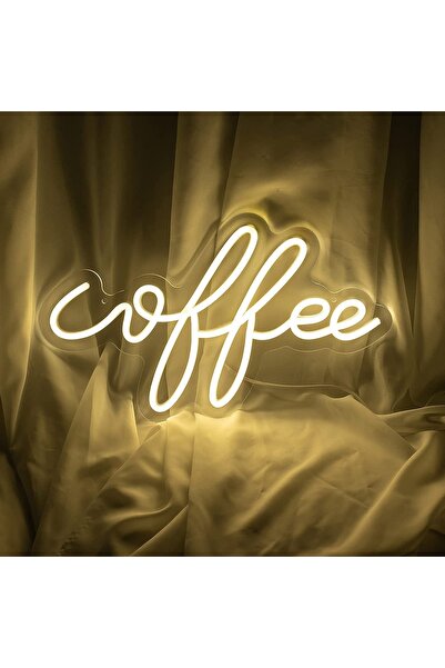 dekoraven Coffee Kahve Neon Tabela Neon Yazı Dekoratif Aydınlatma