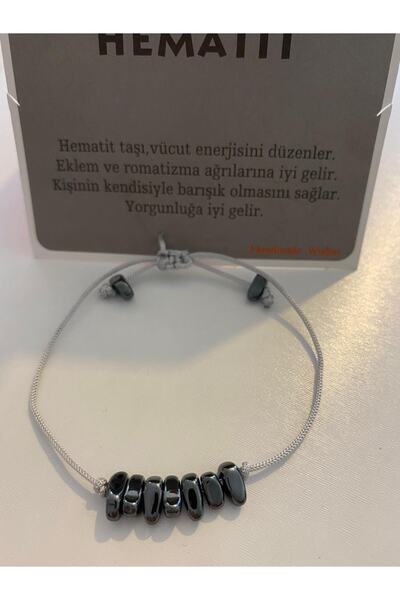 Aleda Hematit Doğal Taş Bileklik