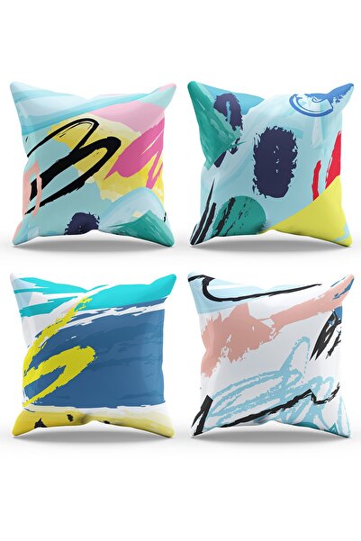 Moud's Двосторонній принт Brush Art з 4-х комбінованими замшевими чохлами для...