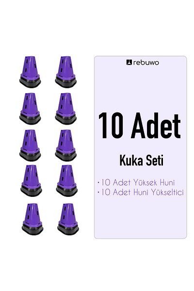 Rebuwo 10 Pieces Modular Skittle Set