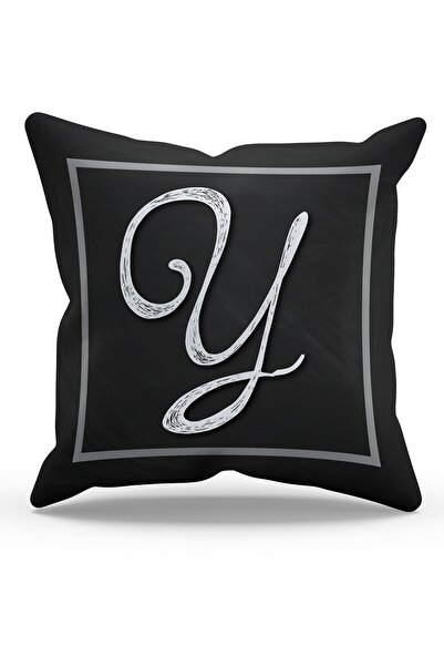 Moud's Двосторонній чохол для подушки з замші з малюнком літери Y