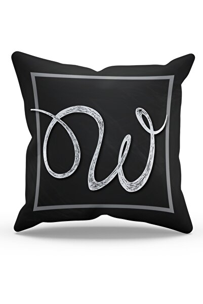 Moud's Двосторонній чохол для подушки із замші з візерунком у вигляді літери W