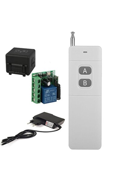 LEDONLİNE 1km Menzıllı 12v Adaptörlü Rf Kontrol Uzaktan Kumandalı Acma Kapama...