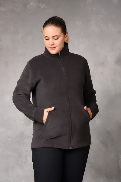 Kardelen Butik Ümraniye Gray Fleece Cardigan Unisex