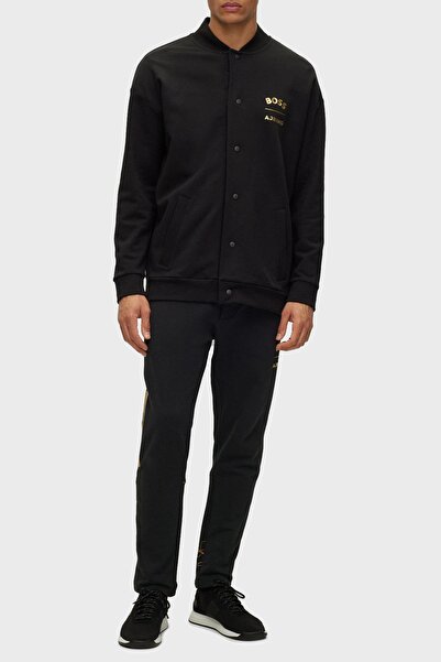 BOSS Rahat Kesim Belden Bağlamalı % 100 Pamuk Pantolon Erkek Pantolon 50476434 001