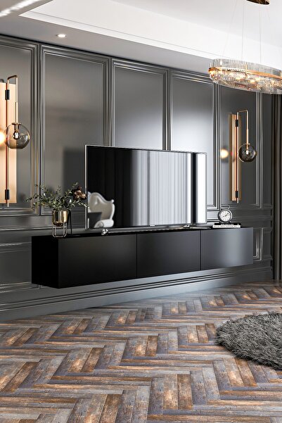 Givayo Mobilya Bodrum Tv Ünitesi Duvara Monte - Ayaklı Kullanım 180 Cm