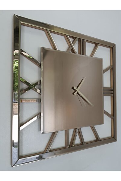 AYNA DENİZİ Time Golden Model Bronz Renk 70 Cm X 70 Cm Dekoratif Aynalı Duvar...