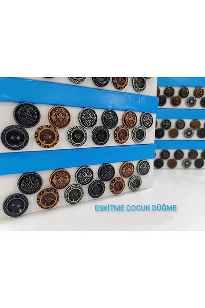 hobim42 Efe Vest Antique Button Set 5 Pieces of All Models Total 60 Pieces