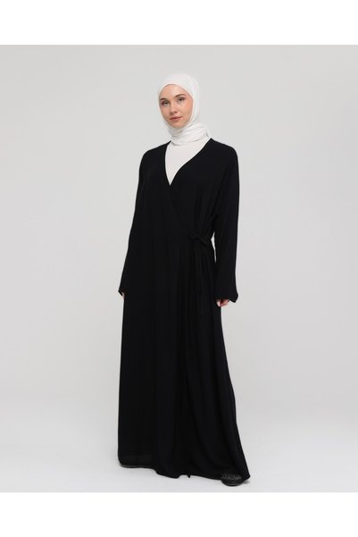 Nehir tekstil Rochie de rugăciune din viscoză cu șireturi de culoare uni