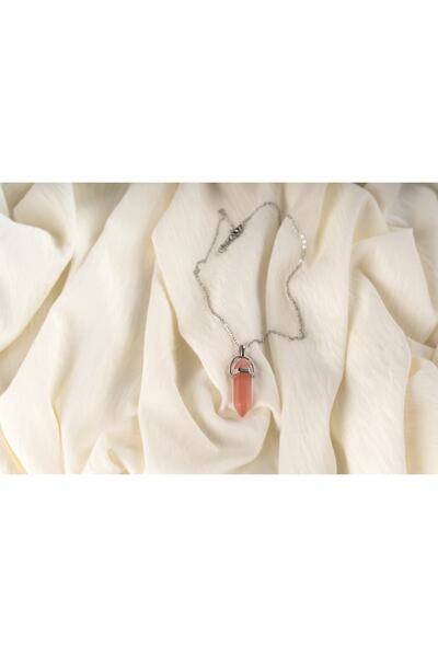 AbajurAksesuar Çilek Kuvars Doğal Taş Kolye
