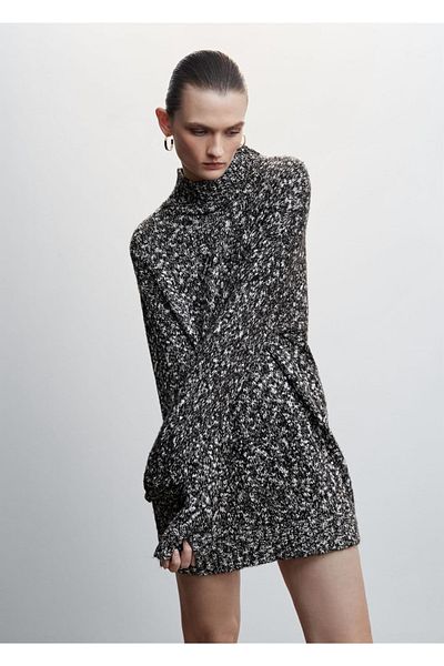 MANGO Woman Wrapped Knitwear Dress