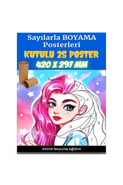 EBE Enine Boyuna Eğitim Painting by Numbers Posters (15 Posters with Box)